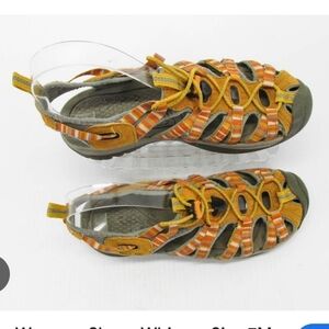  KEEN Whisper women's sandals  Granite Green/Peach Parfait colorway Ladies 9